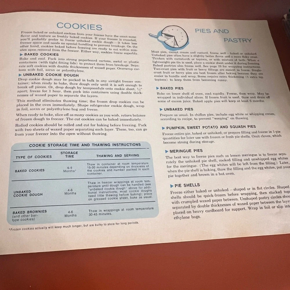 Vintage How To Make The Most Of Your Freezer Cookbook Booklet Mid Century